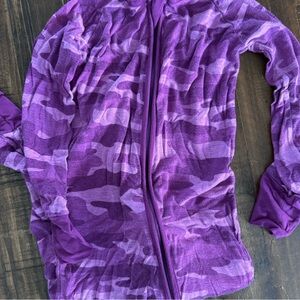 Little Sleepies Purple Camouflage Zip-Up